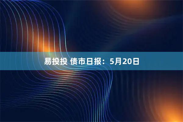 易投投 债市日报：5月20日