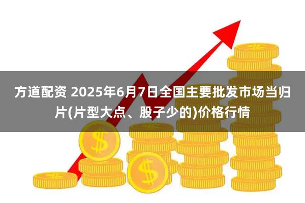 方道配资 2025年6月7日全国主要批发市场当归片(片型大点、股子少的)价格行情