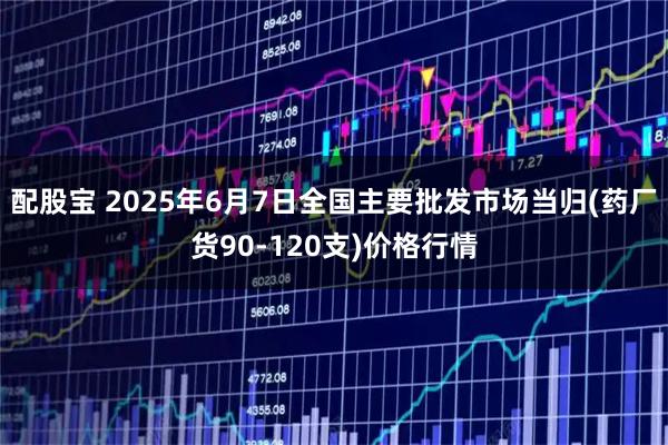 配股宝 2025年6月7日全国主要批发市场当归(药厂货90-120支)价格行情