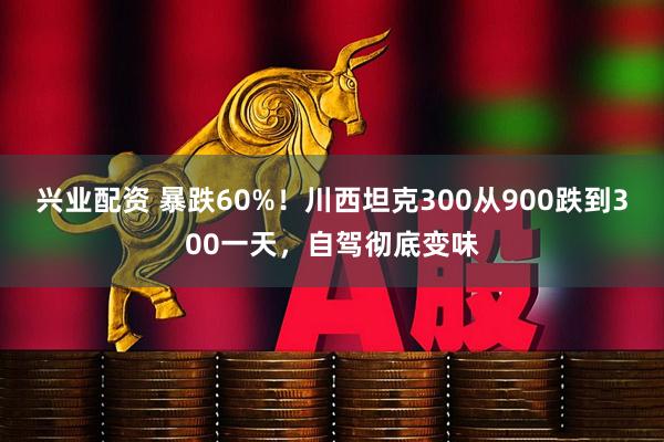 兴业配资 暴跌60%!川西坦克300从900跌到300一天,自驾彻底变味